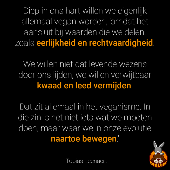 We willen allemaal vegan worden door Tobias Leenaert.